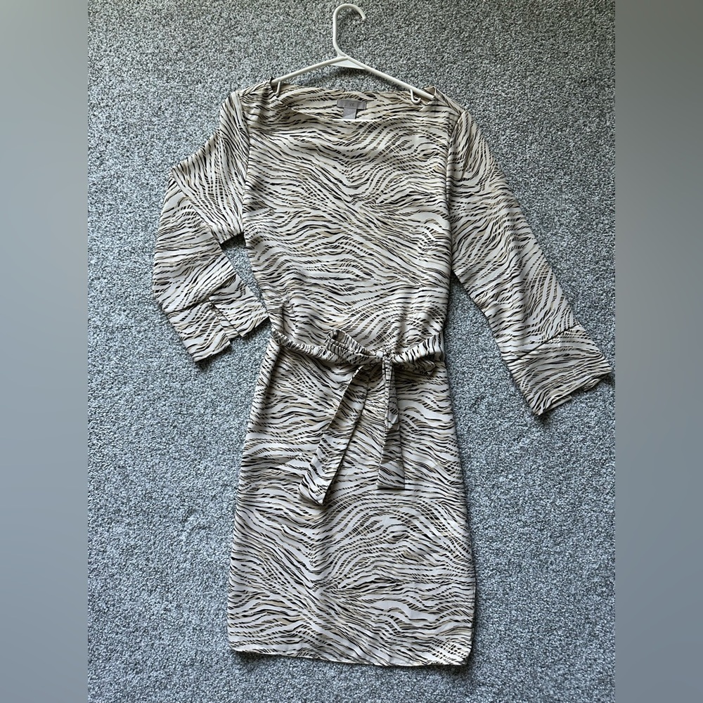 H&M zebra print dress